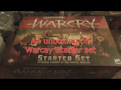 An unboxing of Warcry starter set
