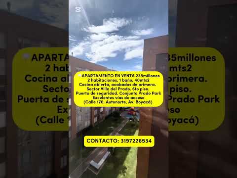 Apartamento en venta Villa del Prado