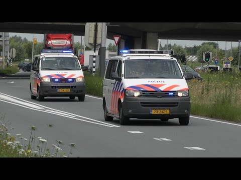 8X Politie met Spoed naar een groot gaslek in de Molenwijk - Amsterdam Noord