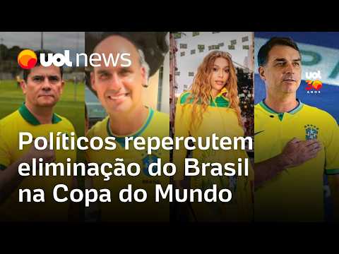 Flávio Bolsonaro, Moro e Erika Hilton: políticos se manifestam após Brasil ser eliminado da Copa