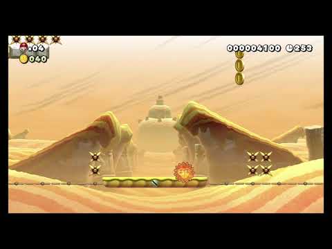 Super Mario Maker 2 Story Mode Level 4: Under the Angry Sun Walkthrough
