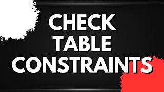 Testing table constraints in Oracle | Oracle SQL fundamentals