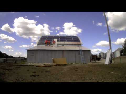 Rhodes Angus Farm Solar Array Installation Timelapse