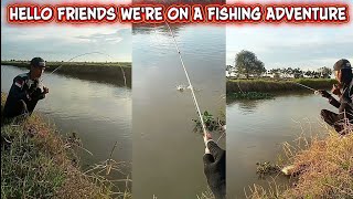HELLO FRIENDS WE'RE ON A FISHING ADVENTURE #fishing