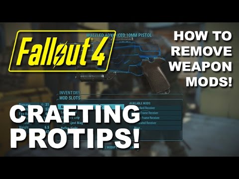 FALLOUT 4: Weapon Modding PROTIP - How to Take Mods Off a Weapon & Move them to Another (Armor Too!)