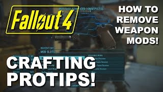 FALLOUT 4: Weapon Modding PROTIP - How to Take Mods Off a Weapon & Move them to Another (Armor Too!)