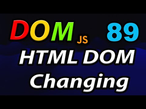 Javascript Html Dom Changing Html 89