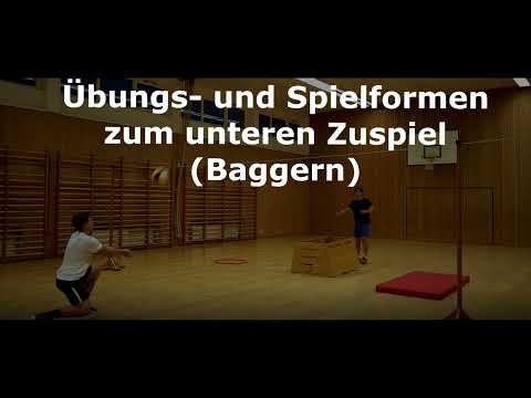 Volleyball: Übungs-  und Spielformen zum unteren Zuspiel (Baggern)