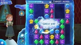 FROZEN-Free fall game-levels 8 to 9-Unlock Elsa