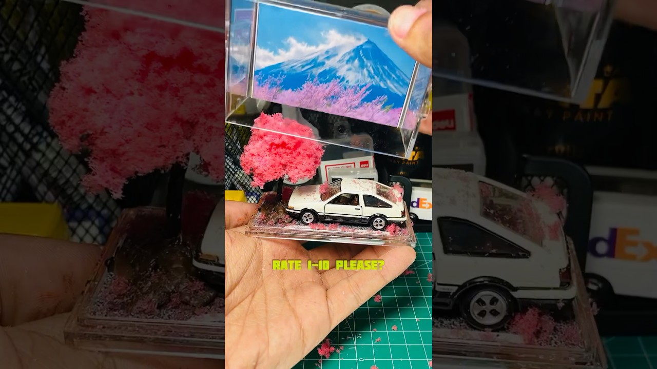 How to customize hotwheels diorama #hotwheels #diecast #hotwheelscustom #diecastcustom #Sakura
