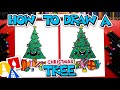 How To Draw A Funny Cartoon Christmas Tree With Presents