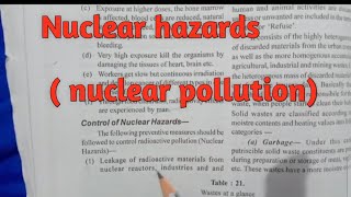 Nuclear hazards or Nuclear pollution.