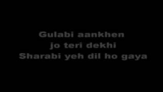 Gulaabi Aankhen by Atif Aslam - lyrics