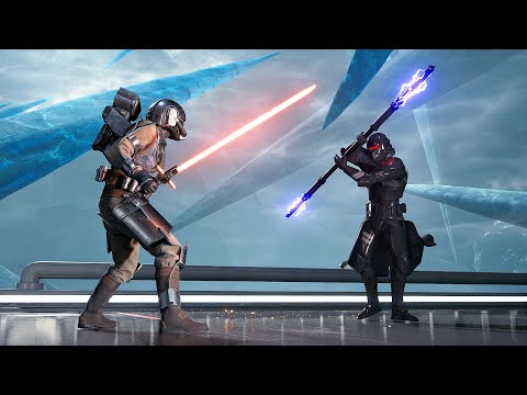 Lightsaber Raiders vs Purge Troopers - STAR WARS JEDI SURVIVOR NPC Wars