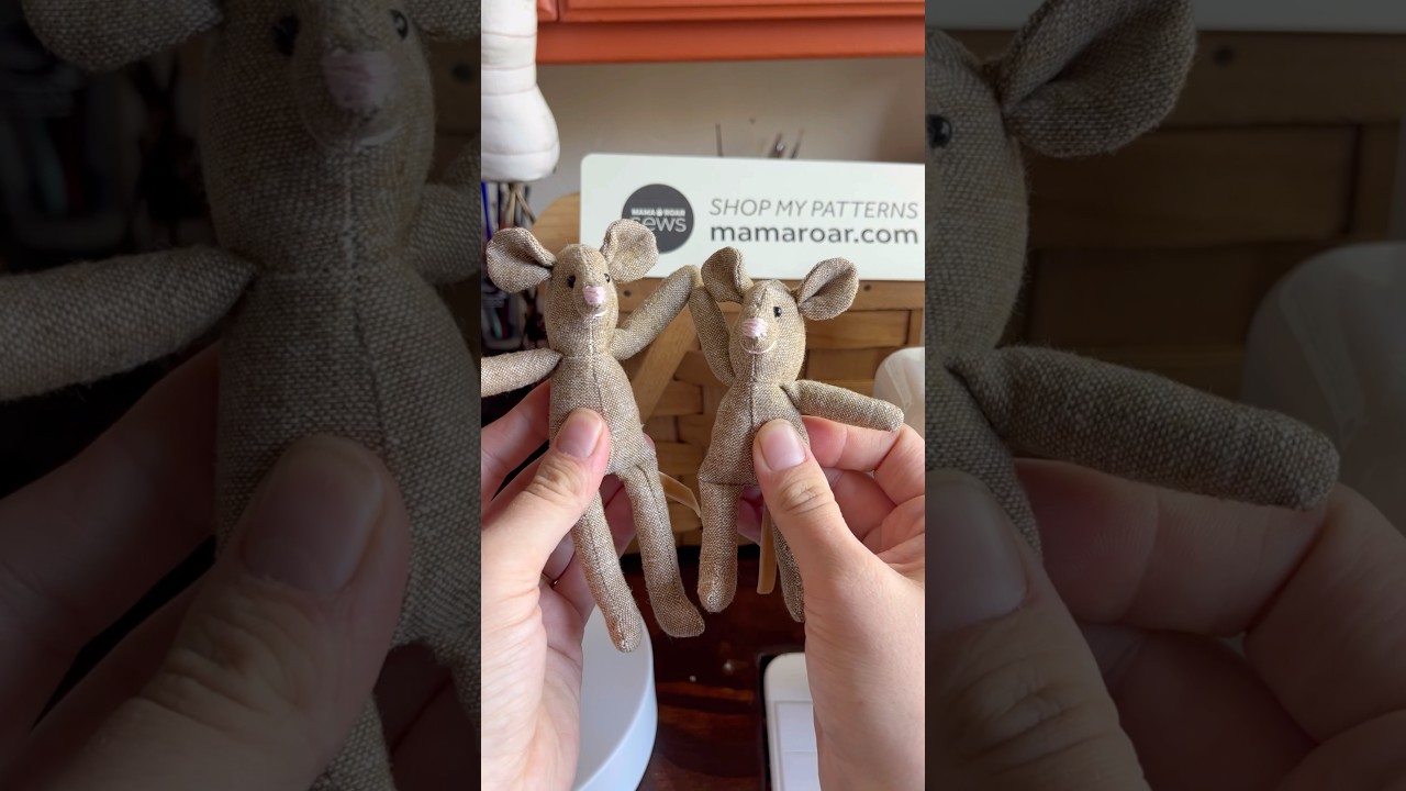 how to make a kid mouse using the 5.5” mouse pattern