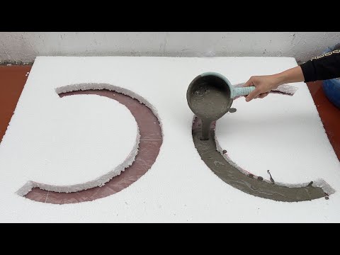 Amazing Idea . How To Make A Coffee Table From Cement And Styrofoam  - Craft Ideas For Decorate .