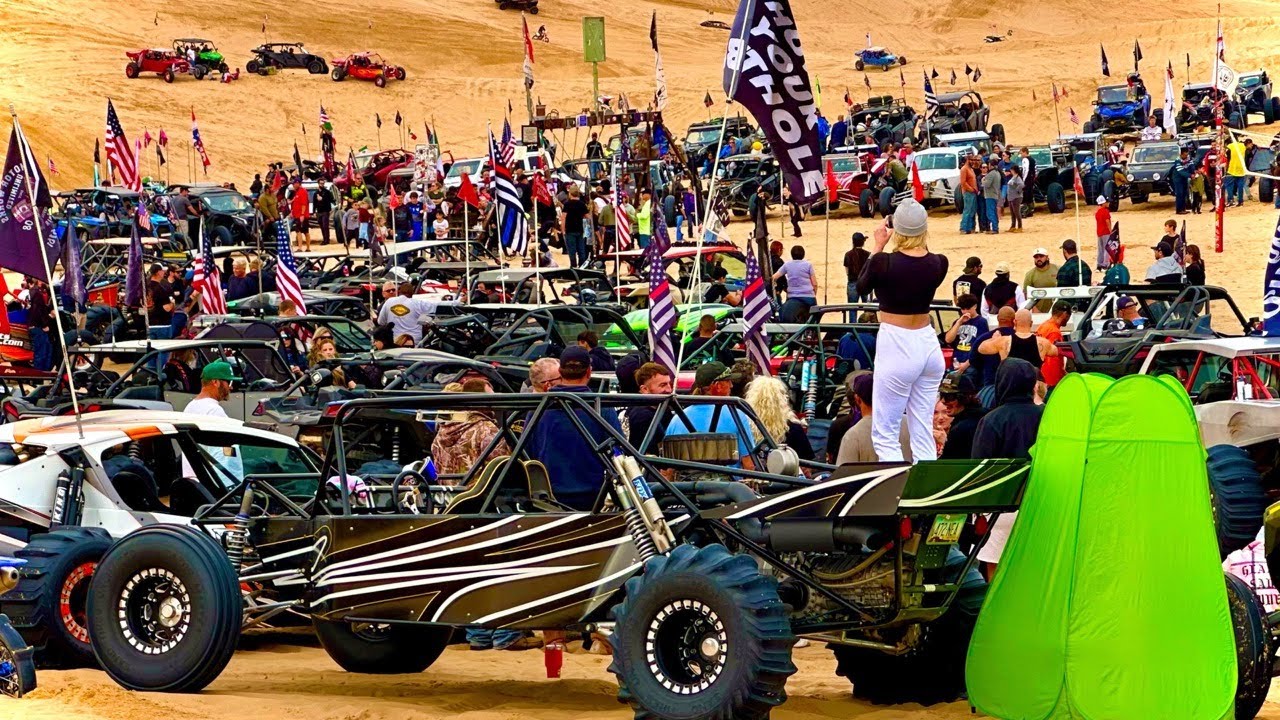 BIG JUMPS & CRASH AT Glamis Swingset New Years 2024 | DIRT BIKE DIARIES EP.211