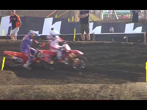 Impressive Battle Herlings vs Gajser! Herlings goes for the Win! MXGP RAM Qualifying Race in Lombok