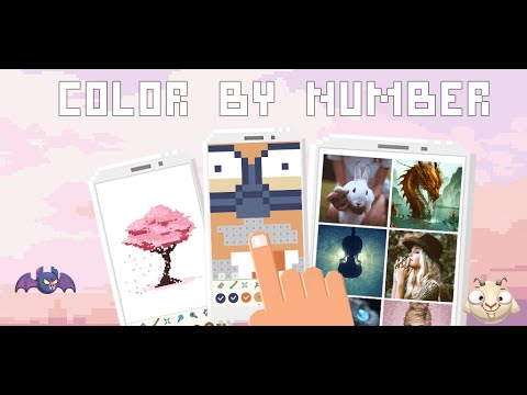 Tie Dye - Color by number. Best coloring page. Video