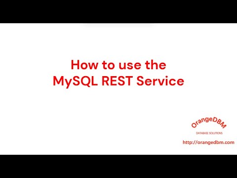 How to use the MySQL REST Service