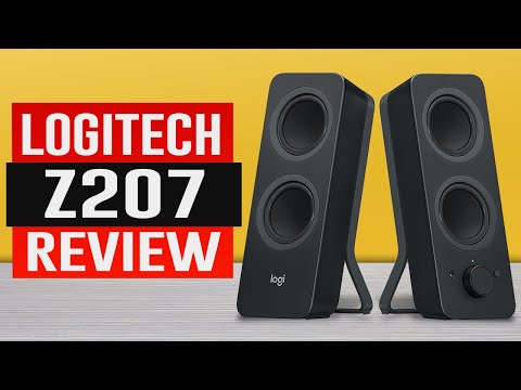 Kompiuterio kolonėlės Logitech Z207 BLuetooth, juodos spalvos video