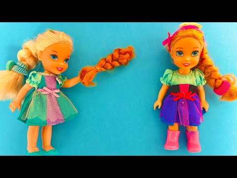 Elsa and Anna toddlers extreme haircut