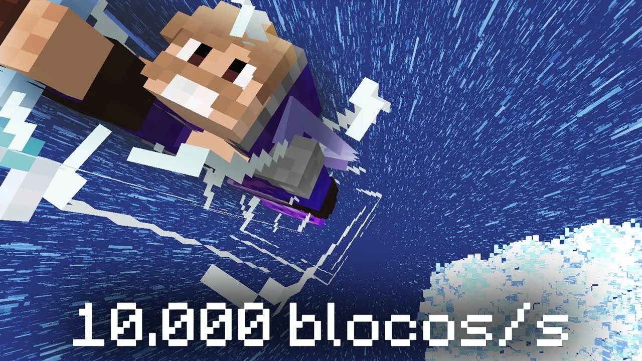 EU ATINGI A MAIOR VELOCIDADE DO MINECRAFT