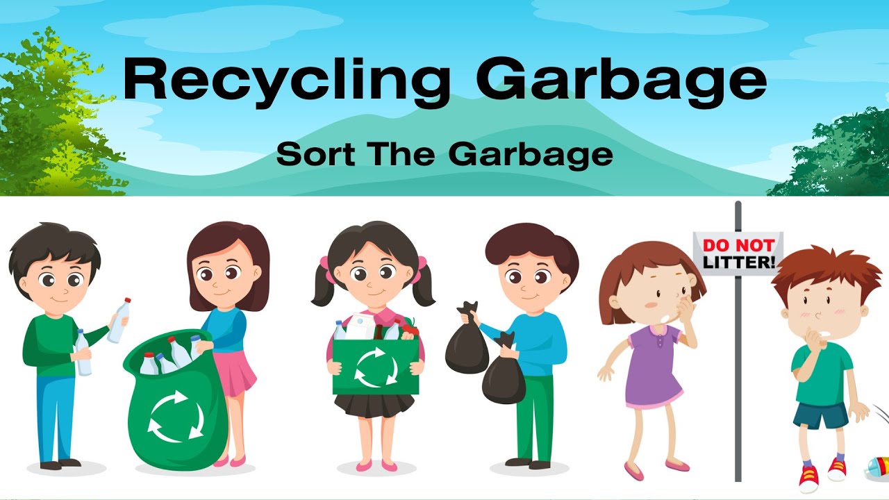 Recycling Garbage For Kids | Sort The Garbage With Trashy | Earth Day