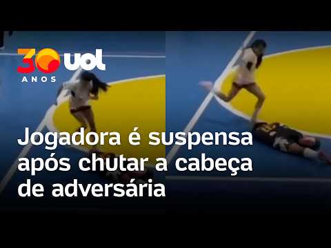 Jogadora é suspensa por 5 anos após chutar cabeça de adversária durante partida de futsal no Ceará