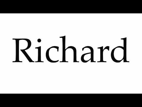 How to Pronounce Richard