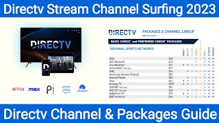 DIRECTV Guide | DIRECTV Channel Surfing 2023 | DIRECTV Stream Channel Guide & Lineup