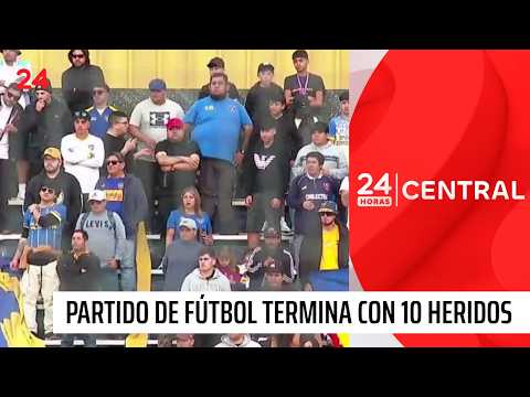 Partido de fútbol amataeur termina con 10 heridos en Tomé | 24 Horas TVN Chile