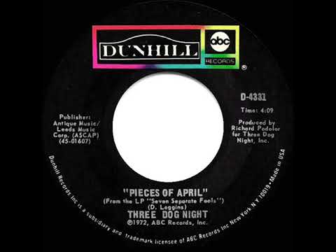 1973 HITS ARCHIVE: Pieces Of April - Three Dog Night (mono 45)