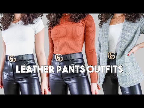 11 Ways To Style Leather Pants | ft. Aritzia Melina...
