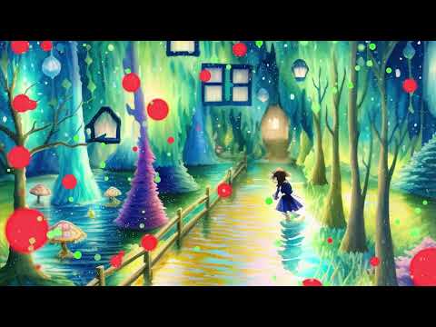 Girl In Fairy Tale Garden | Fantasy Ambient Music To Stop Negative Thinking | Magical Live Wallpaper