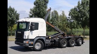 Scania P124-420 | 8X4 | HOOKLIFT | MANUAL | BIG AXLES | EURO 3 Abrollkipper kaufen - Bild 4 | Autoline CH Scania P124-420 | 8X4 | HOOKLIFT | MANUAL | BIG AXLES | EURO 3 Abrollkipper | Bild 4 - Autoline