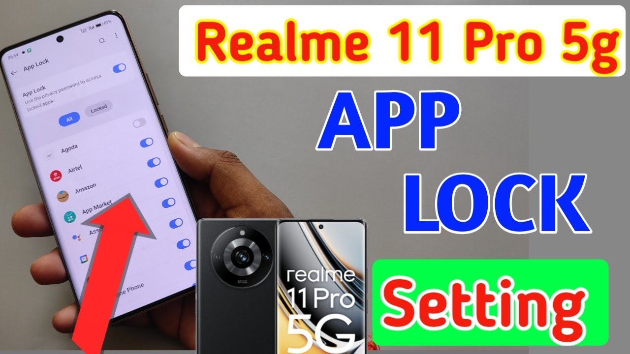 Realme 11 pro 5g me app lock kaise kare/Realme 11 pro 5g app lock setting/Realme apps lock setting