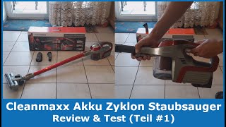 CLEANmaxx Akku-Zyklon-Staubsauger (beutellos) || Review und Test