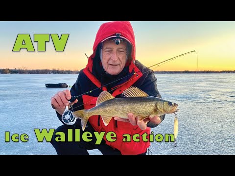 January ATV ice walleye.