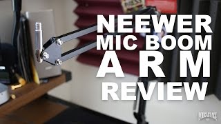 Video thumbnail for Neewer Microphone Suspension Boom Arm Review by Podcastage