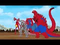 EVOLUTION of GODZILLA vs Shin Godzilla vs Mecha Godzilla | Coffin Dance Meme Cover