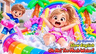 Download lagu Luca & Maya Got a HUGE New Pool… THEN Everything Went Wrong! 😱🏊‍♂️💦 | Slow English (A2) mp3