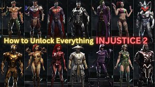 Unlock Everything in Injustice 2 || Full Customization | 100%