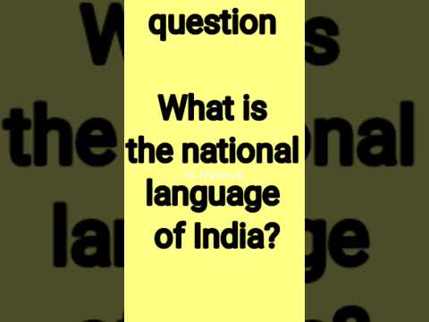 What is the national language of India?🤔🤔 📖 #shots