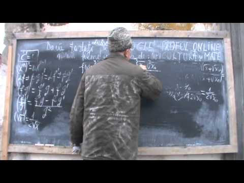 3. Bazele Matematicii: Lectia 25 - Notiunile de  LIMITA, DERIVATA (Clasele 11-12)  3/5