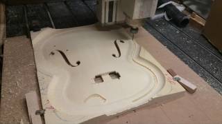 Guitar shop blog Episode 11 Cello F Holes, carving, and reverse catseyes!