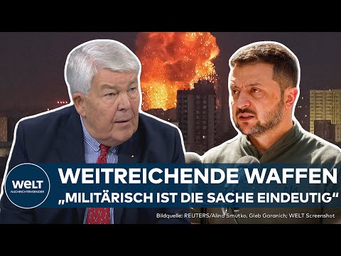 KRIEG IN DER UKRAINE: Selenskyj fordert westliche Erlaubnis für Angriffe auf russische Ziele