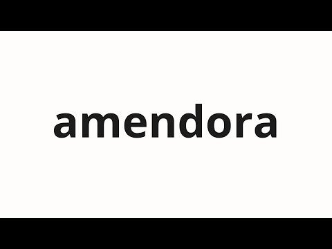 How to pronounce amendora | アメンドラ (Amendola in Japanese)