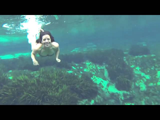 Amazing Girl swimming Underwater