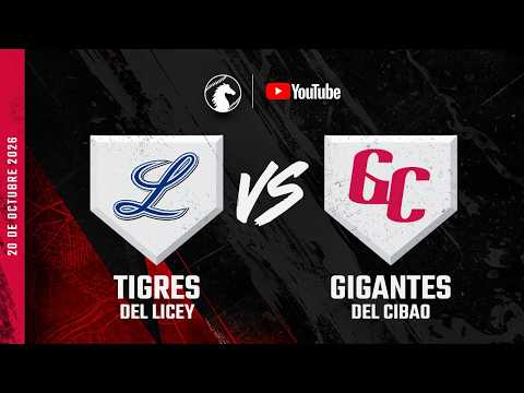 Tigres del Licey vs Gigantes del Cibao |  20 Octubre 2026